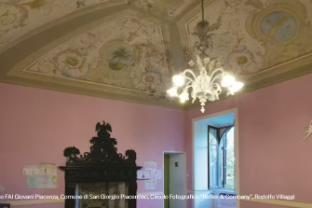 stanza camino Castello San Giorgio Piacentino