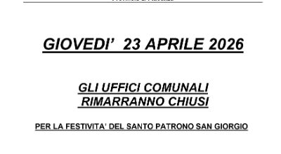 Avviso alla cittadinanza