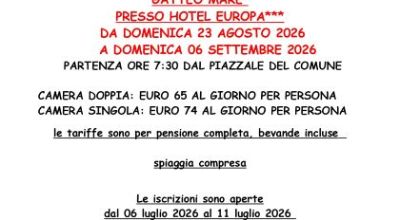 VOLANTINO SOGGIORNO MARINO